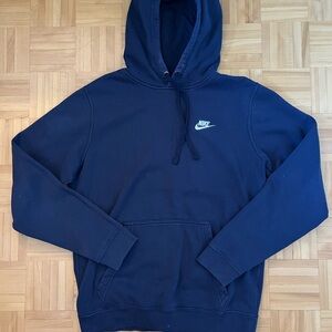Nike Men's Navy Blue Hoodie (Size S)